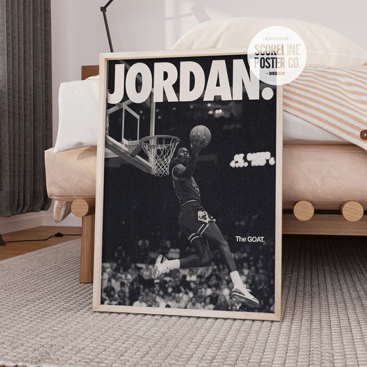 Michael Jordan 'The GOAT' Poster