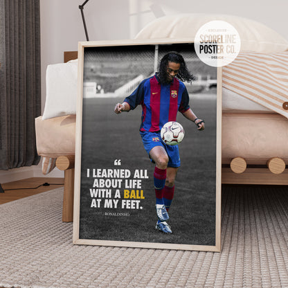 Ronaldinho 'Quote' Poster