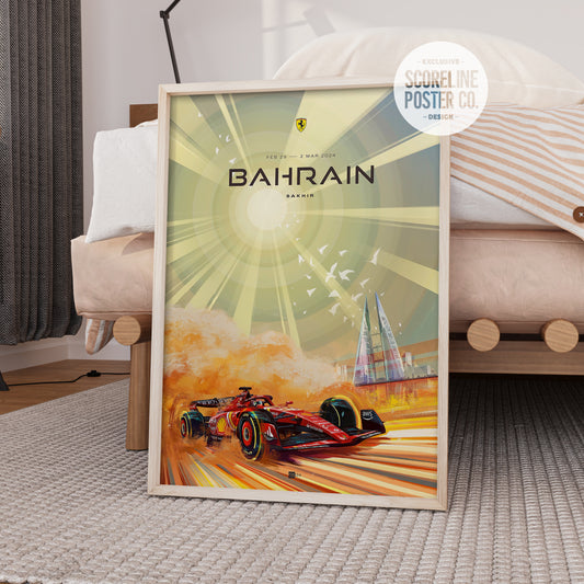 Bahrain Grand Prix 2024 F1 Poster