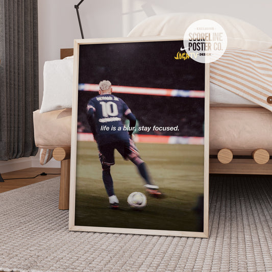 Neymar Jr 'Blur' Poster