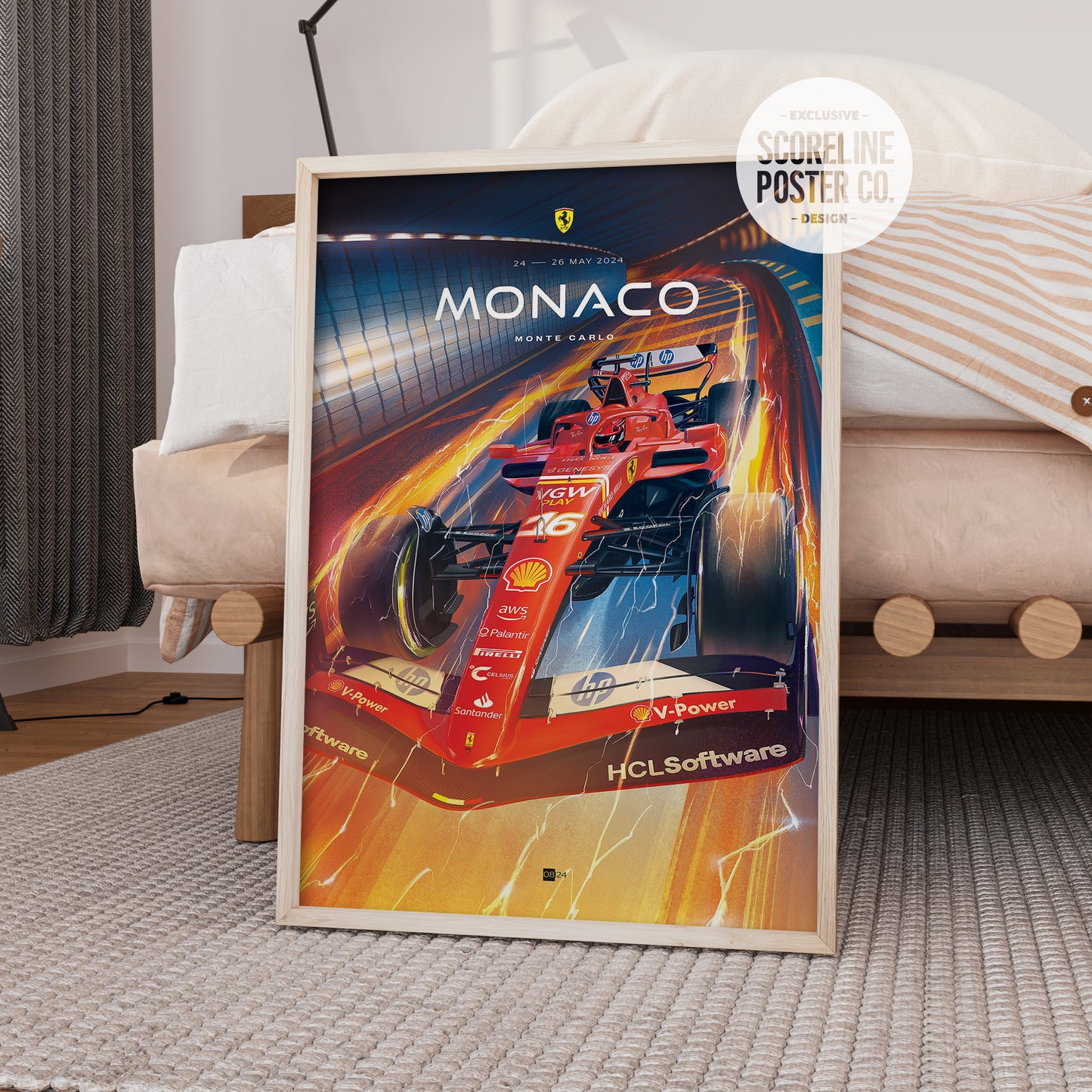 Monaco Grand Prix 2024 F1 Poster