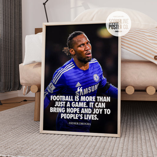 Didier Drogba 'Quote' Poster