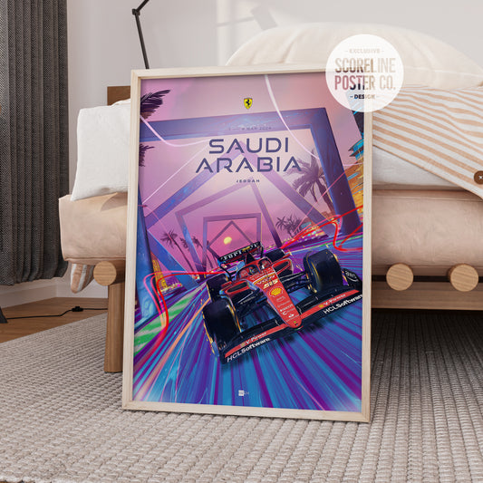 Saudi Arabia Grand Prix 2024 F1 Poster