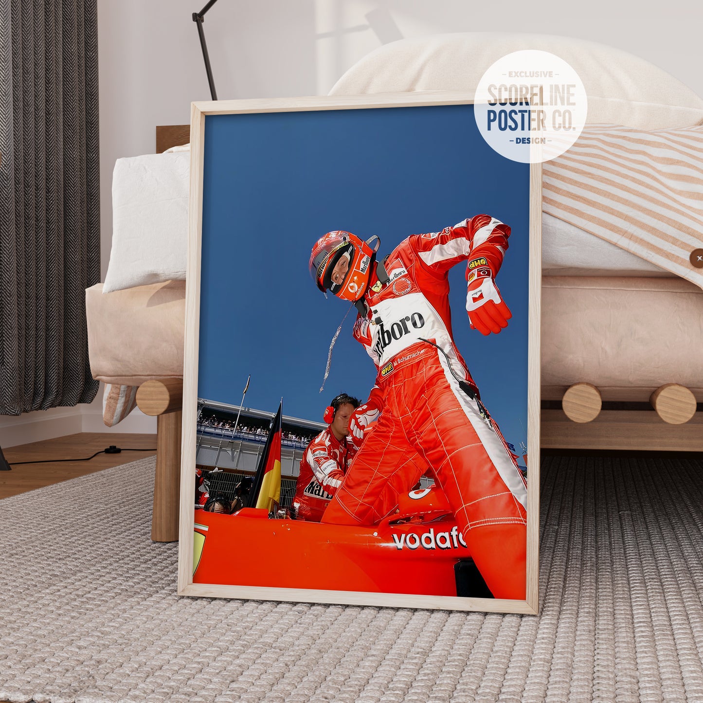 Michael Schumacher Vintage F1 Poster