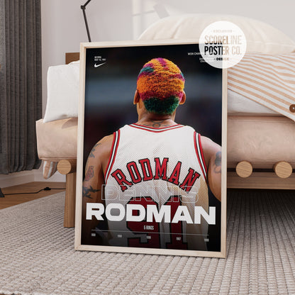 Dennis Rodman '5 Rings' Poster