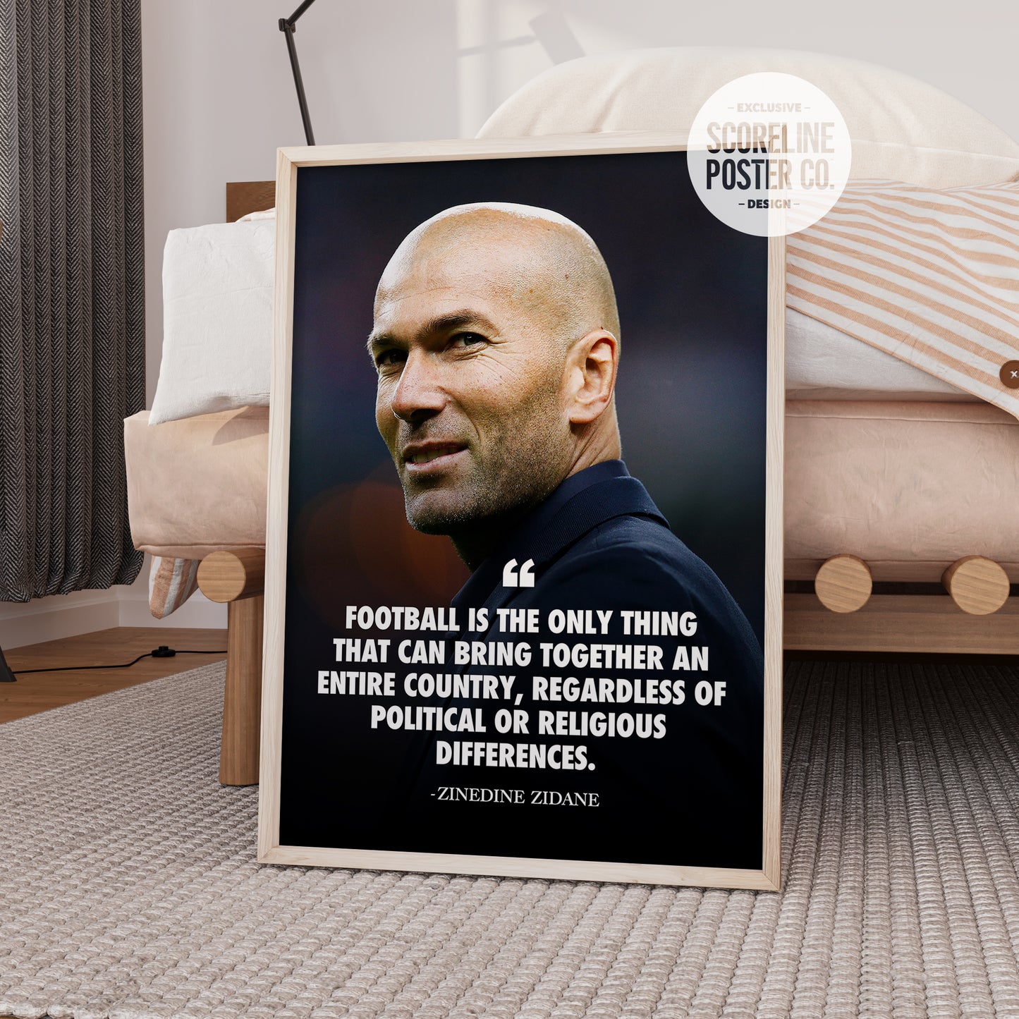 Zinedine Zidane 'Quote' Poster