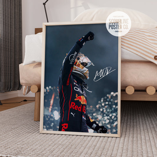 Max Verstappen Red Bull F1 Poster