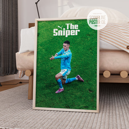 Phil Foden 'Sniper' Poster