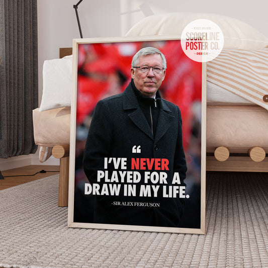 Sir Alex Ferguson 'Quote' Poster