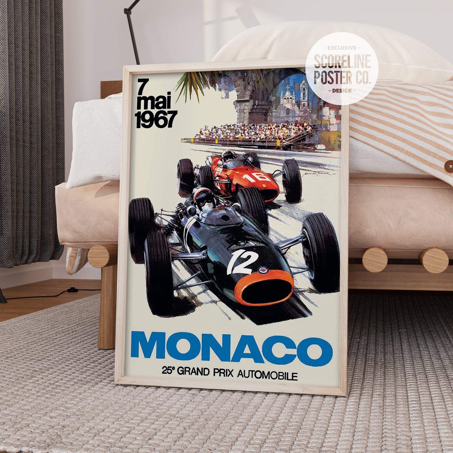 Monaco Grand Prix 1967 F1 Poster