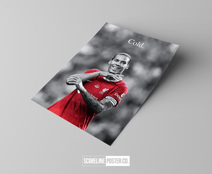 Virgil van Dijk 'Cold' Poster