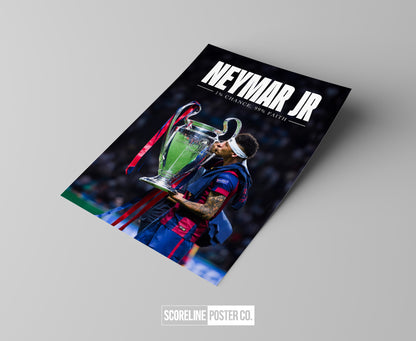 Neymar Jr 'Faith' Poster