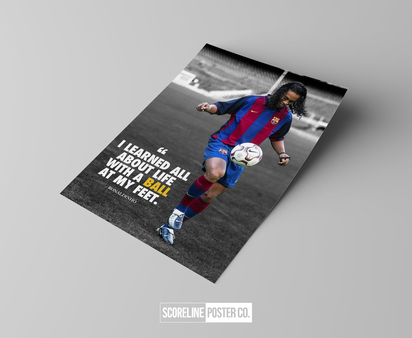 Ronaldinho 'Quote' Poster