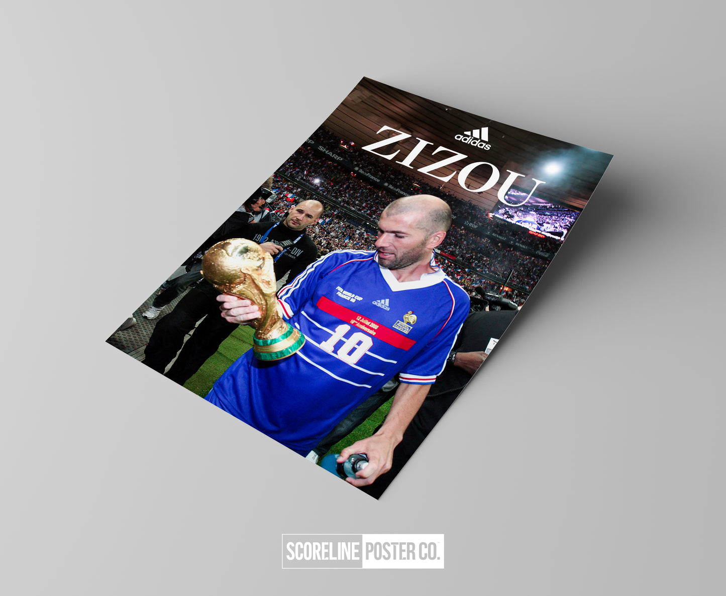 Zinedine Zidane 'World Cup' Poster