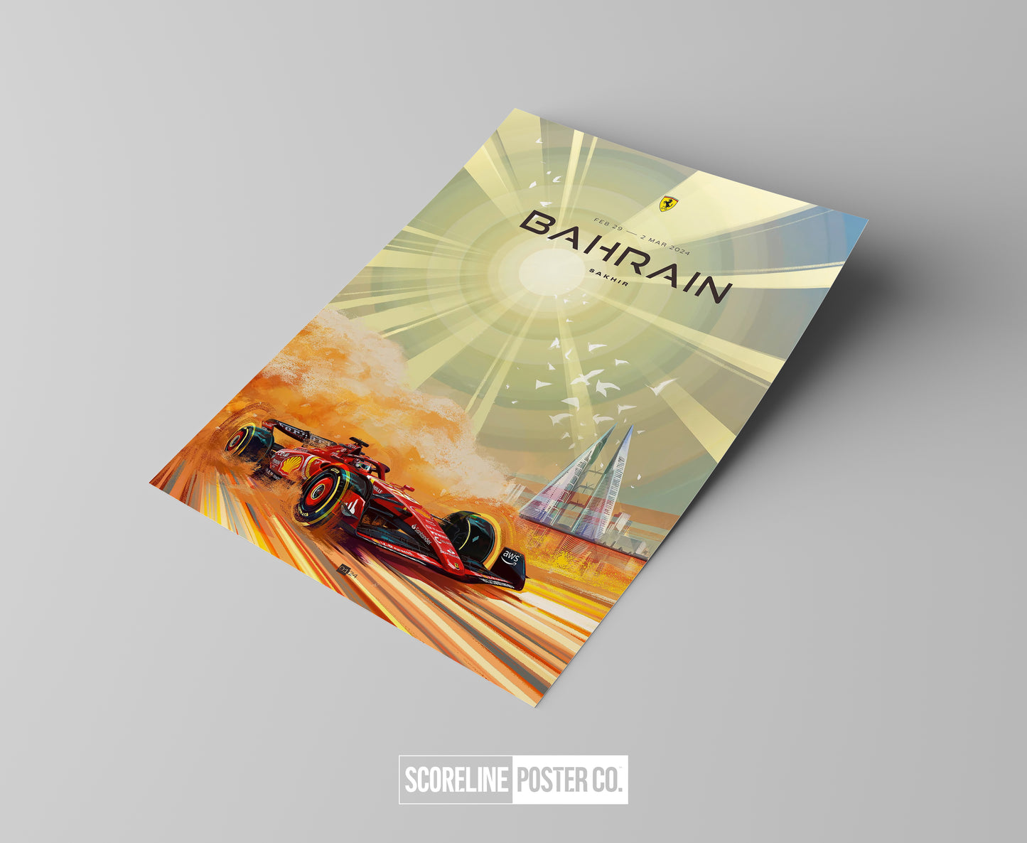 Bahrain Grand Prix 2024 F1 Poster