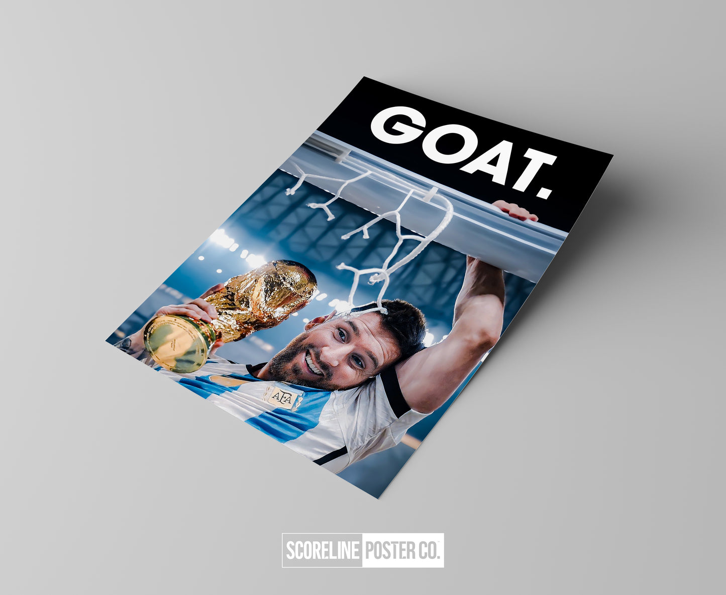 Lionel Messi 'GOAT' Poster