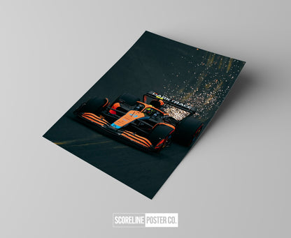 Lando Norris McLaren F1 Poster