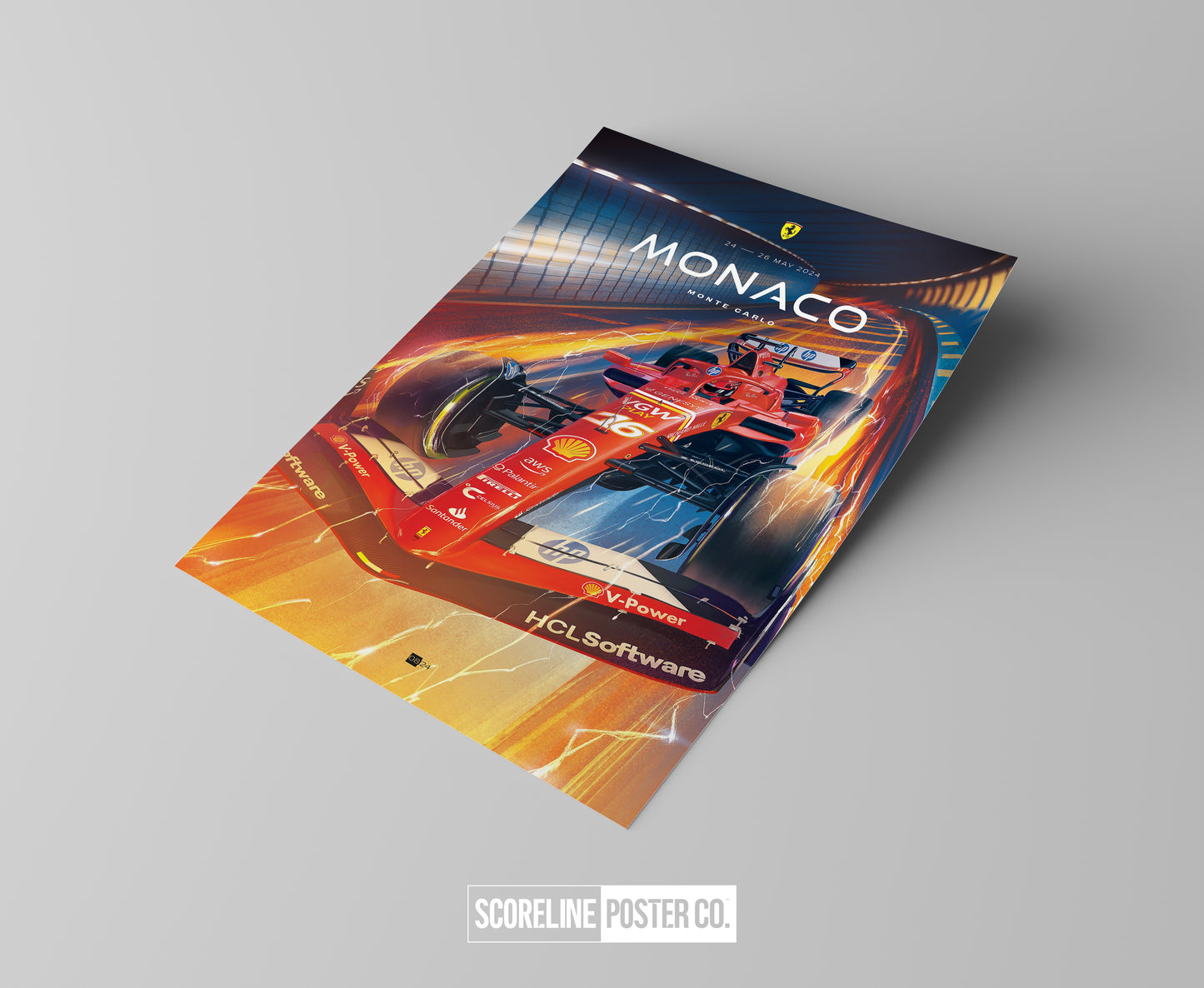 Monaco Grand Prix 2024 F1 Poster