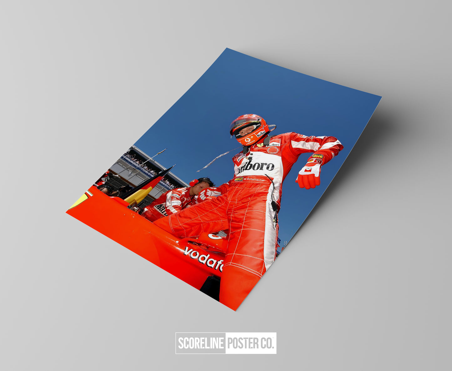 Michael Schumacher Vintage F1 Poster