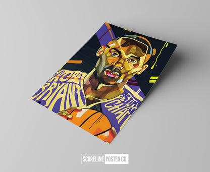 Kobe Bryant 'Abstract' Poster