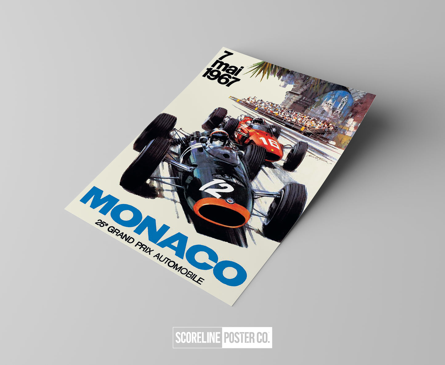 Monaco Grand Prix 1967 F1 Poster