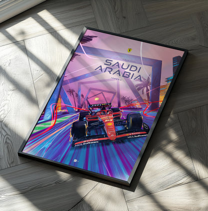 Saudi Arabia Grand Prix 2024 F1 Poster