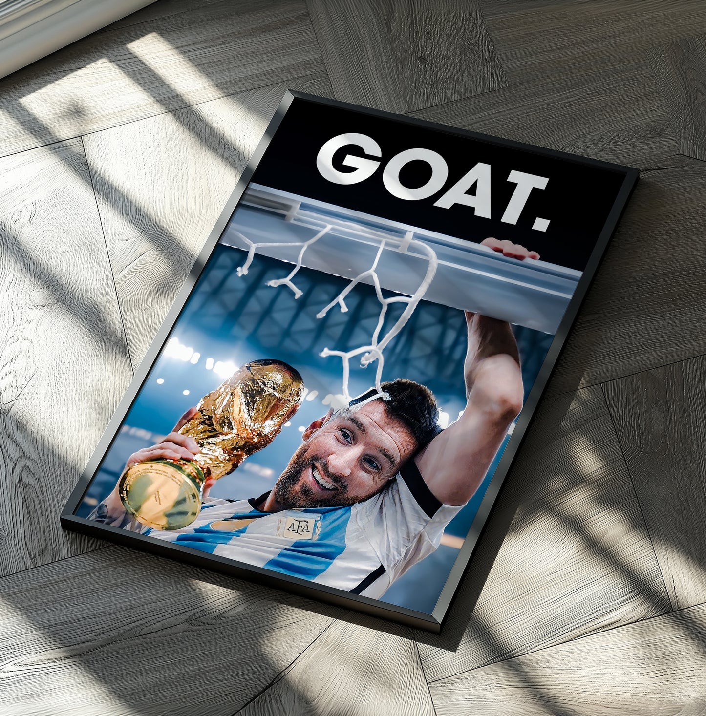 Lionel Messi 'GOAT' Poster