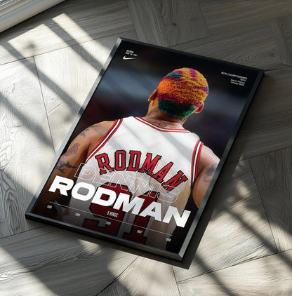 Dennis Rodman '5 Rings' Poster