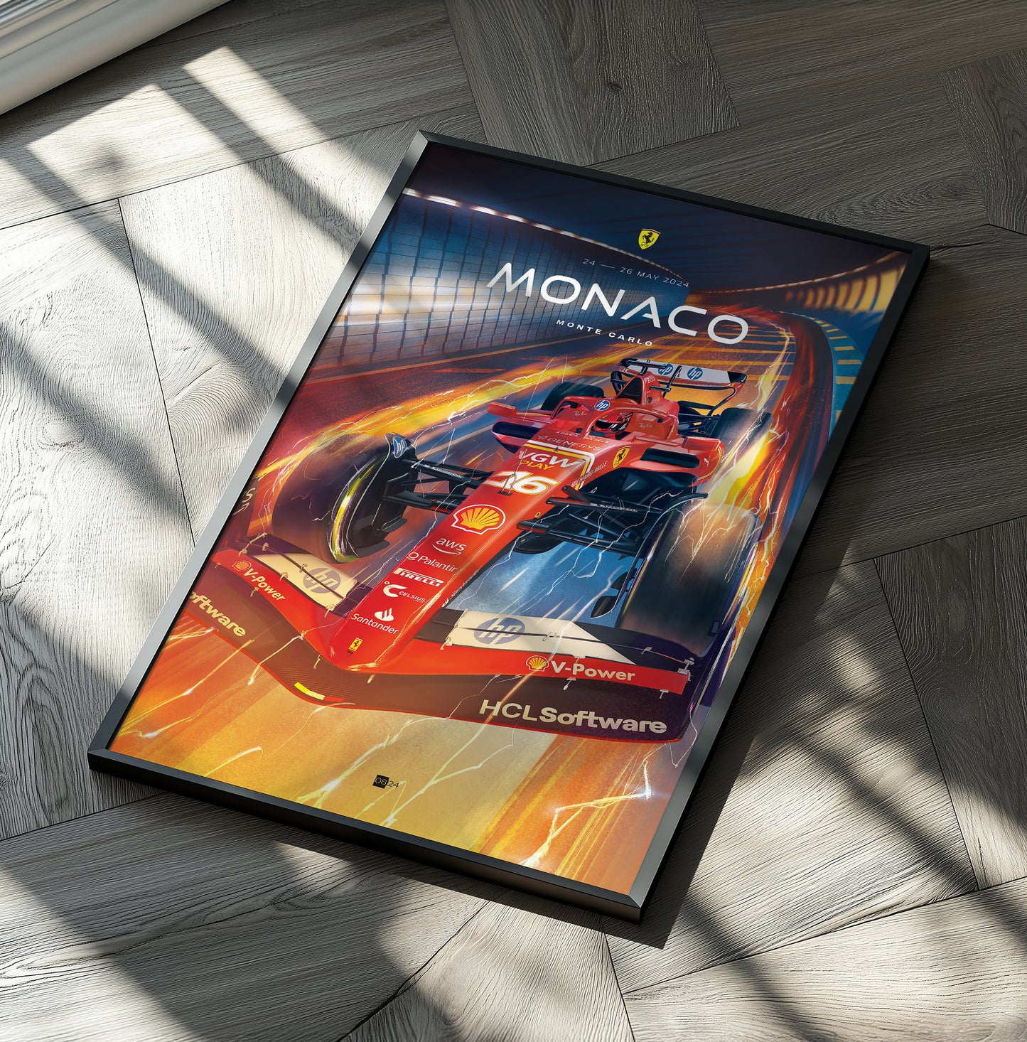 Monaco Grand Prix 2024 F1 Poster