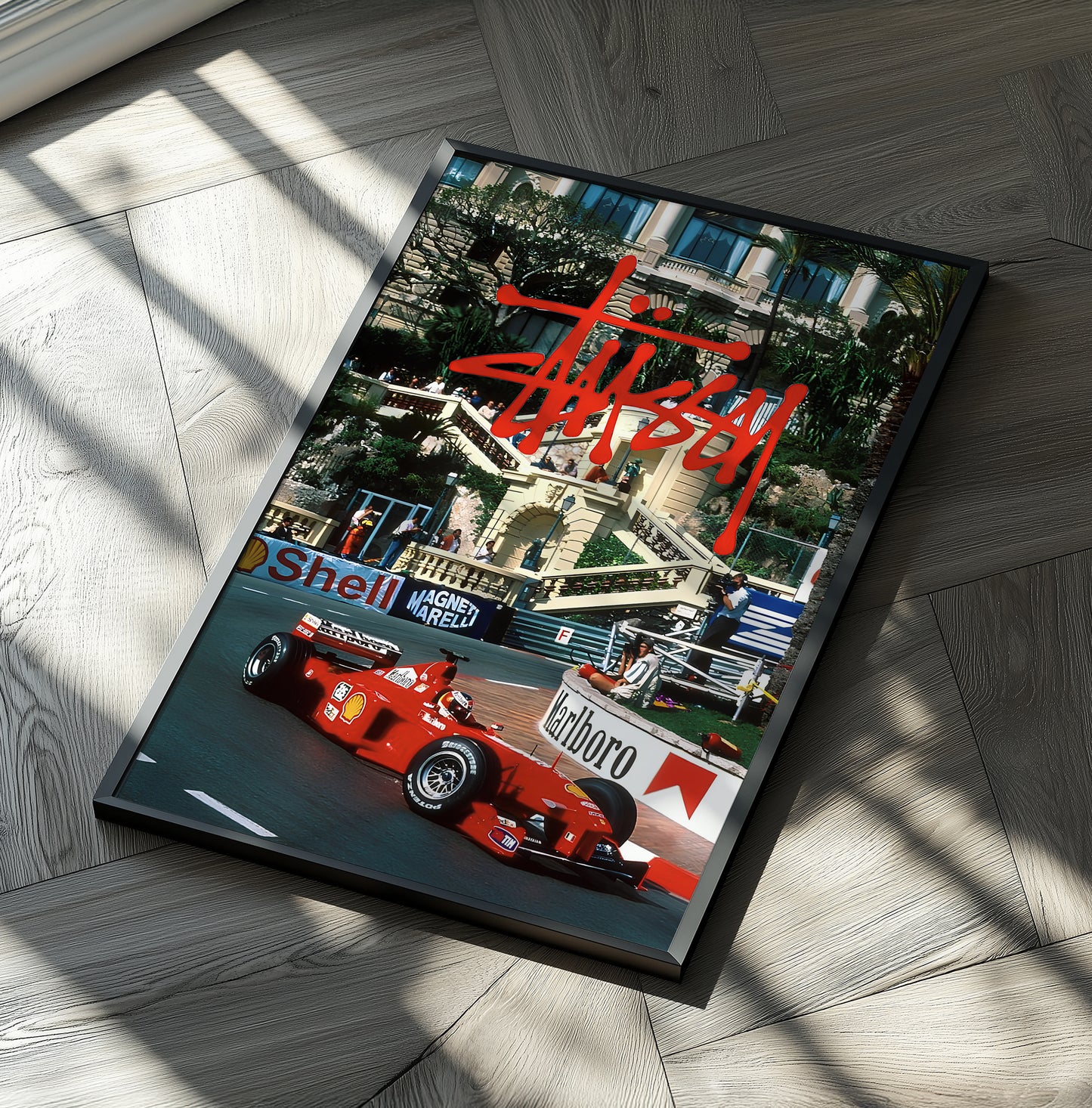 Stussy x Ferrari F1 Poster