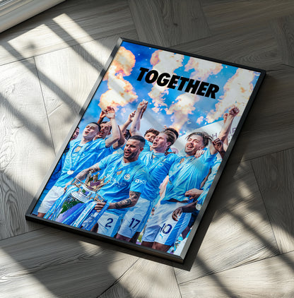 Manchester City 'Together' Poster