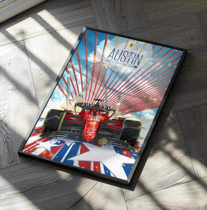 US Grand Prix 2023 F1 Poster