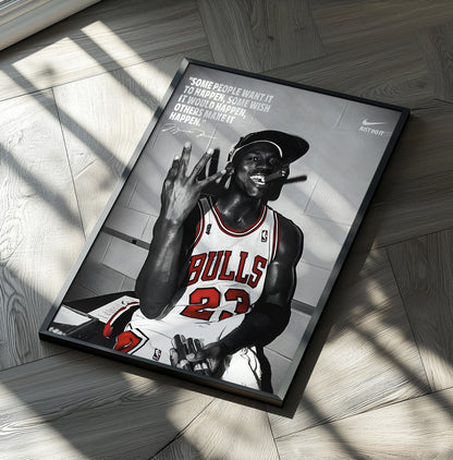 Michael Jordan Vintage Trophy Poster