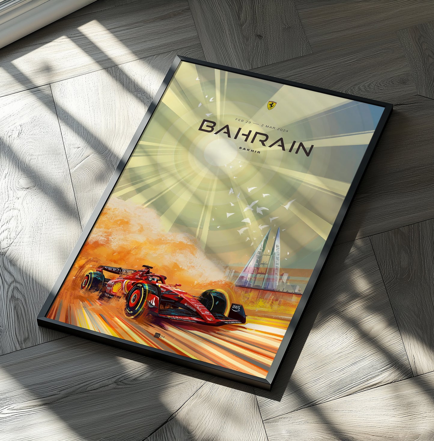 Bahrain Grand Prix 2024 F1 Poster