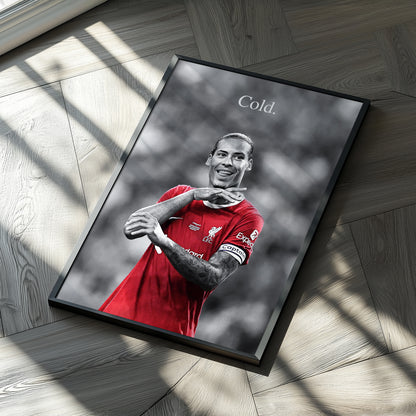 Virgil van Dijk 'Cold' Poster