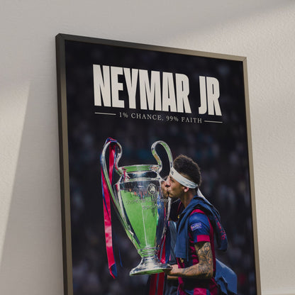 Neymar Jr 'Faith' Poster