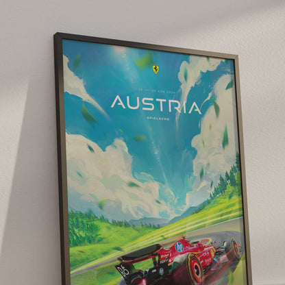 Austrian Grand Prix 2024 F1 Poster