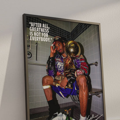 Kobe Bryant Vintage Trophy Poster