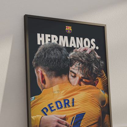 Pedri 'Hermanos' Poster