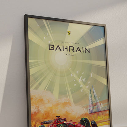 Bahrain Grand Prix 2024 F1 Poster