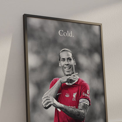 Virgil van Dijk 'Cold' Poster