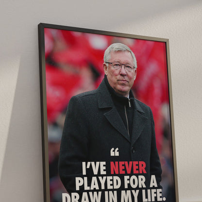 Sir Alex Ferguson 'Quote' Poster