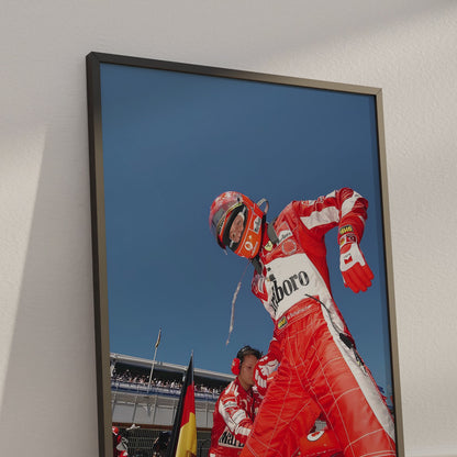 Michael Schumacher Vintage F1 Poster