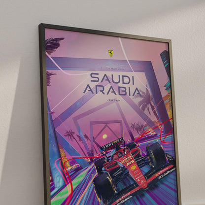 Saudi Arabia Grand Prix 2024 F1 Poster