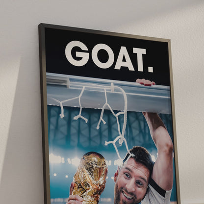 Lionel Messi 'GOAT' Poster