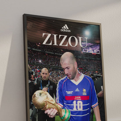 Zinedine Zidane 'World Cup' Poster