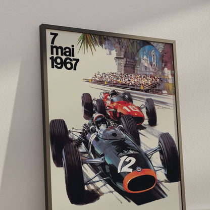 Monaco Grand Prix 1967 F1 Poster