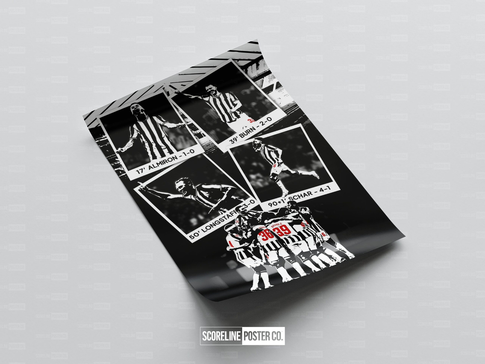 Newcastle United 'vs PSG' Poster - Image 4