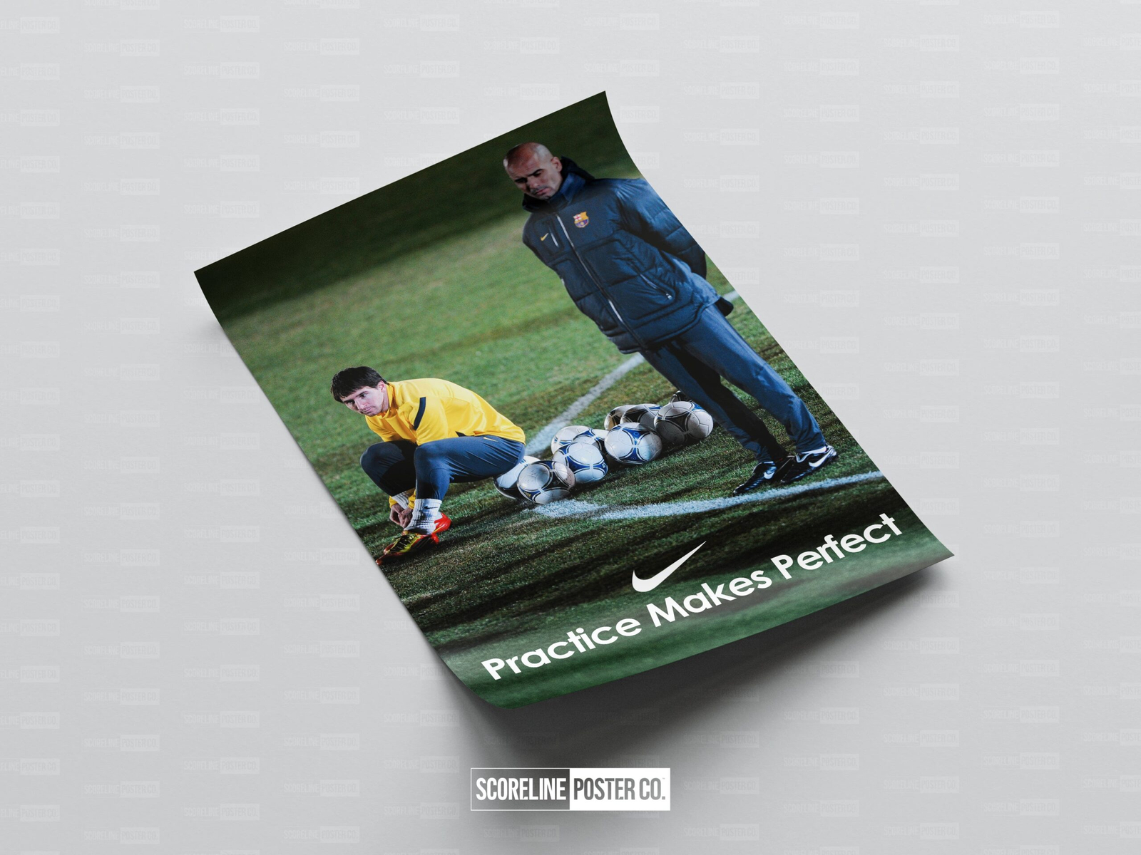 Messi & Guardiola 'Practice Makes Perfect' Poster - Image 4