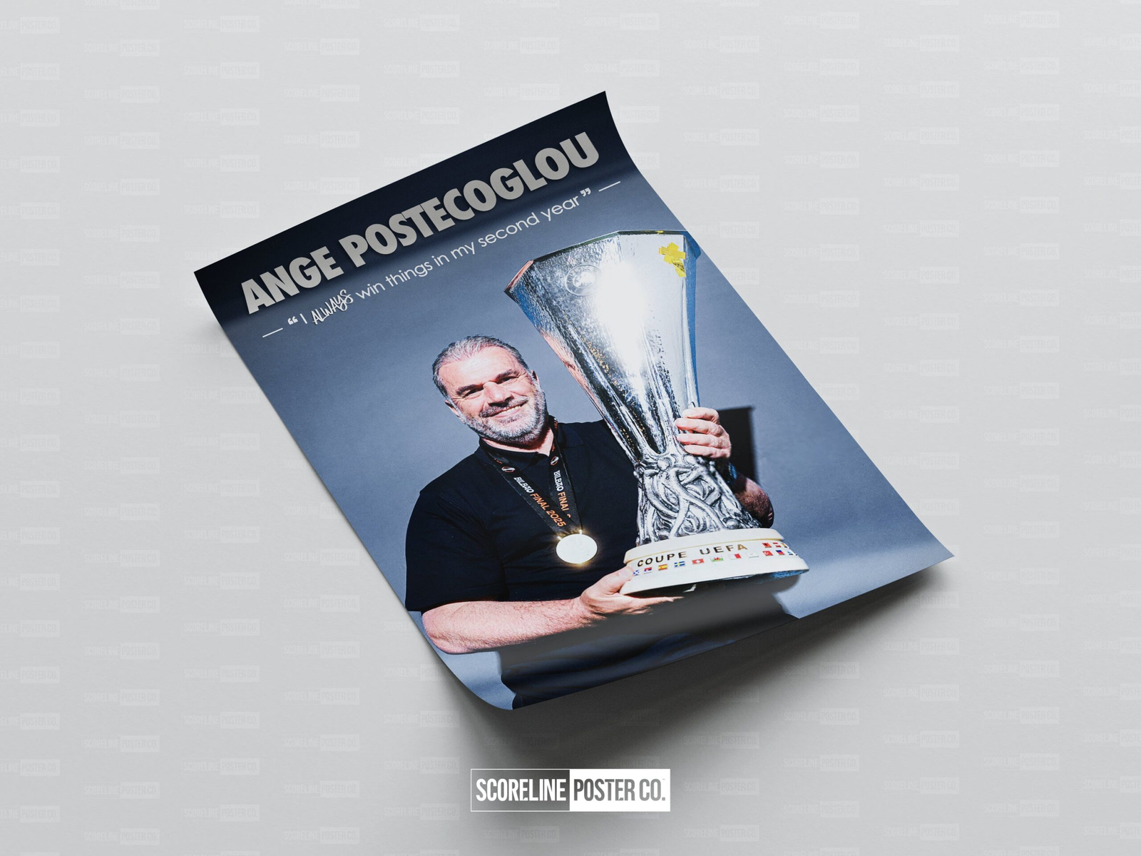 Ange Postecoglou Europa League Poster - Image 4